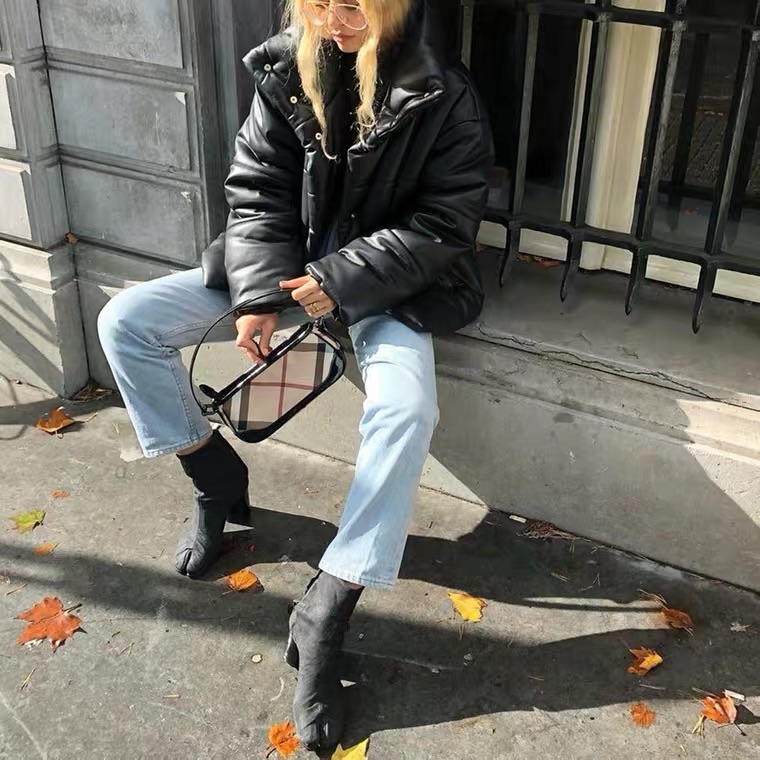 Down Leather Jacket